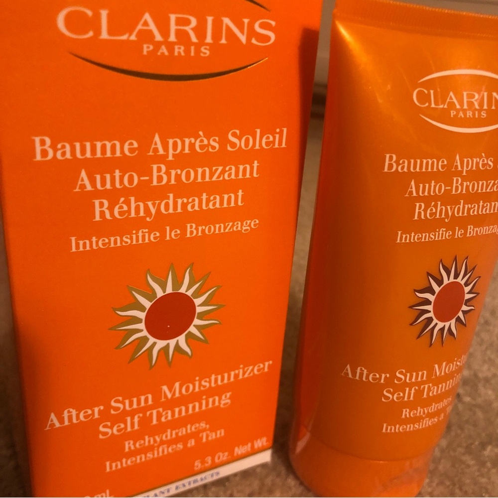 New Sealed Clarins Paris After Sun Moisturizer Self Tanning 150ml 5.3oz